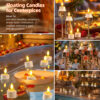 PChero 12pcs Rechargeable Waterproof Tealight Candles with Remote&Magnetic Charging Base - Image 4