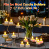 PChero 12pcs Rechargeable Tealight Candles with Remote&Charging Station - Image 4