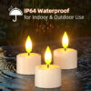 PChero 12pcs Rechargeable Waterproof Tealight Candles with Remote&Magnetic Charging Base - Image 9