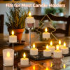PChero 12pcs Rechargeable Waterproof Tealight Candles with Remote&Magnetic Charging Base - Image 10