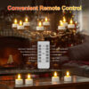 PChero 12pcs Rechargeable Tealight Candles with Remote&Charging Station - Image 7