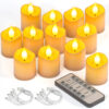 PChero Rechargeable Votive Candles with Remote